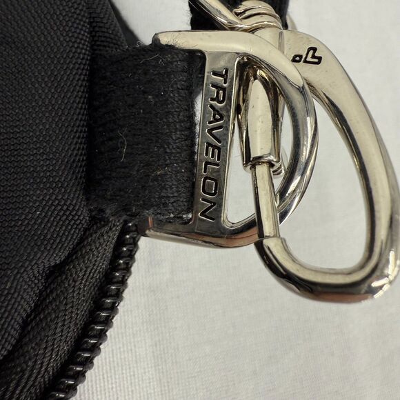 Travelon Crossbody anti-theft mini asymmetric Purse Black travel - Picture 8 of 11